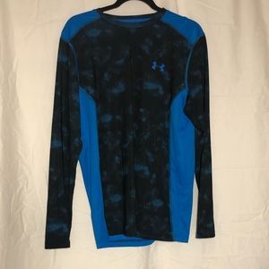Men’s blue/black synthetic Under Armor long sleeve